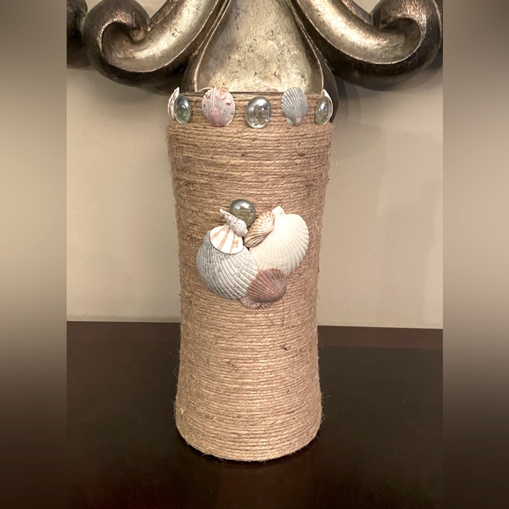 Handmade Beach Themed Vase Decor